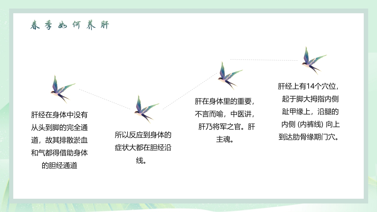 中国风春季养生PPT课件14