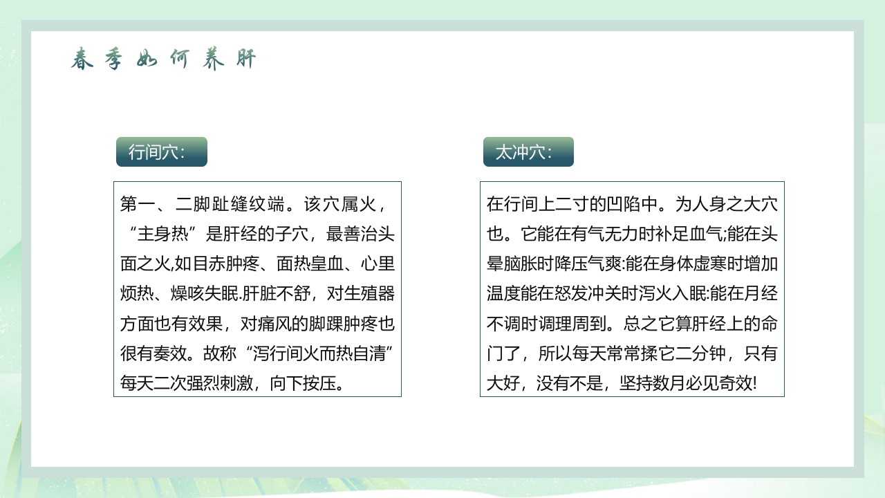 中国风春季养生PPT课件16