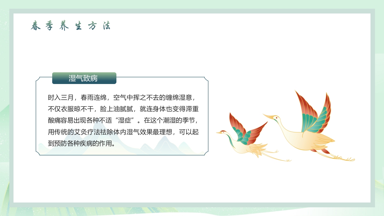 中国风春季养生PPT课件26
