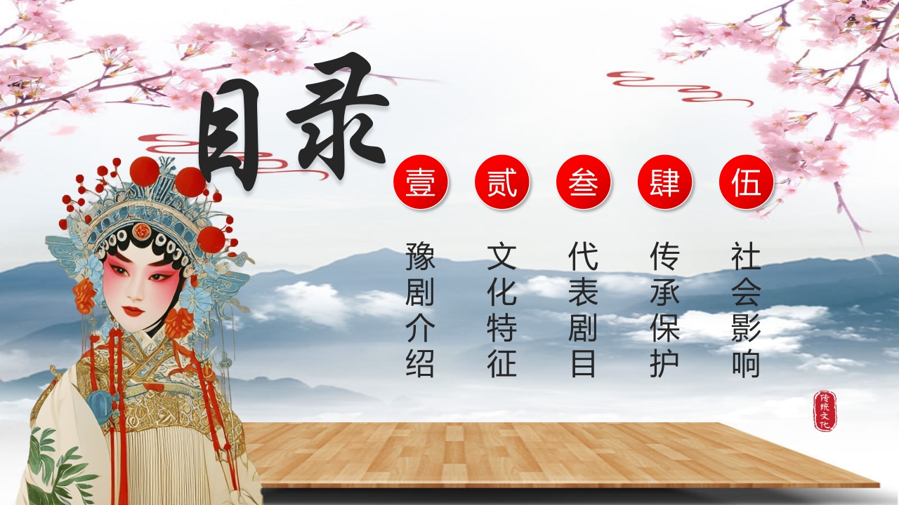 中国风非遗传承之豫剧PPT课件2