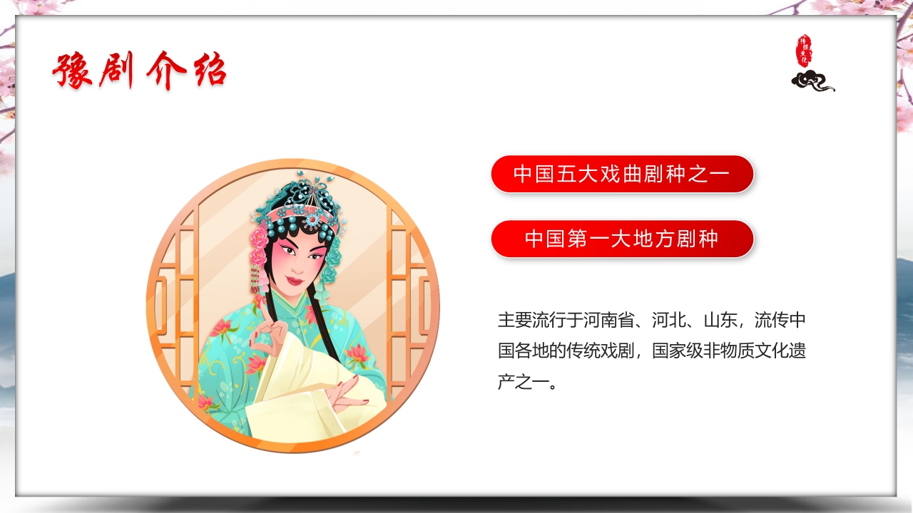 中国风非遗传承之豫剧PPT课件4