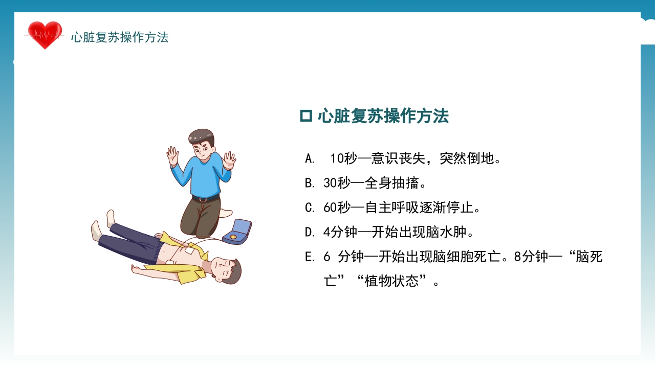 心脏复苏急救知识PPT课件10