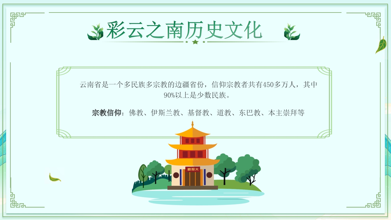 梦幻之旅七彩云南旅游旅行宣传PPT课件25