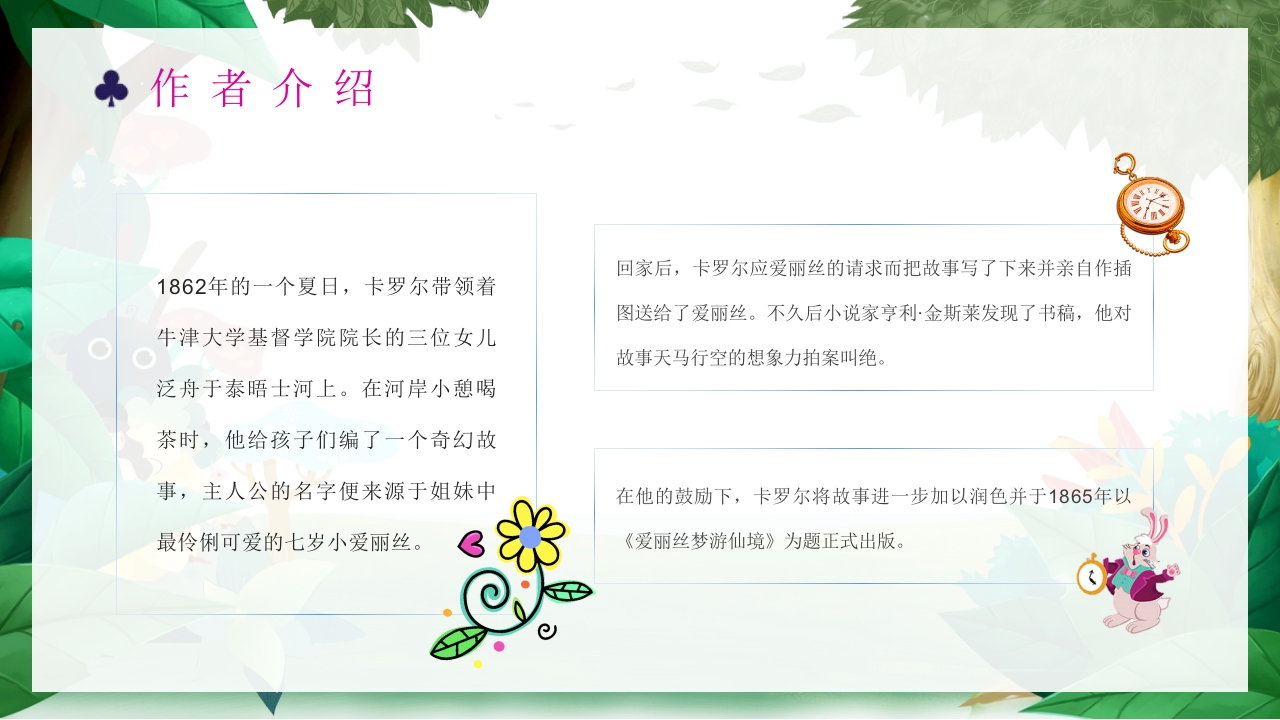 《爱丽丝漫游奇境记》好书推荐阅读读后感PPT课件10