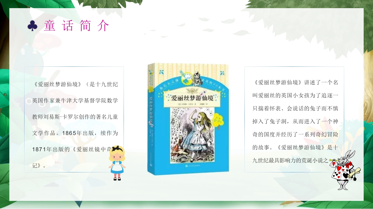 《爱丽丝漫游奇境记》好书推荐阅读读后感PPT课件4