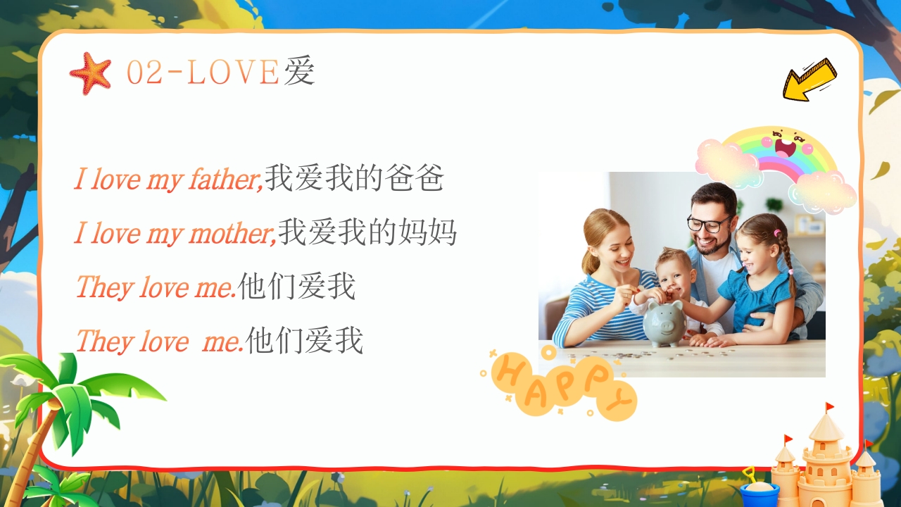 小学开学第一课我的家庭介绍PPT英语课件12