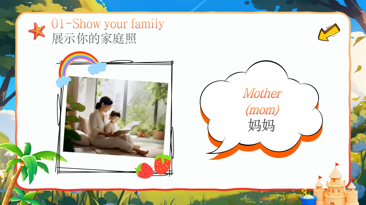 小学开学第一课我的家庭介绍PPT英语课件6