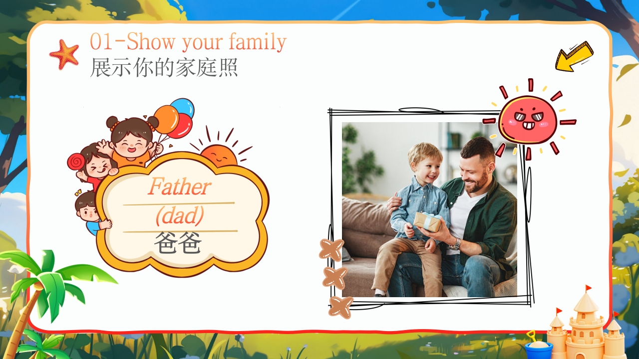 小学开学第一课我的家庭介绍PPT英语课件7