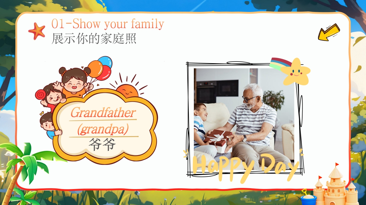 小学开学第一课我的家庭介绍PPT英语课件9