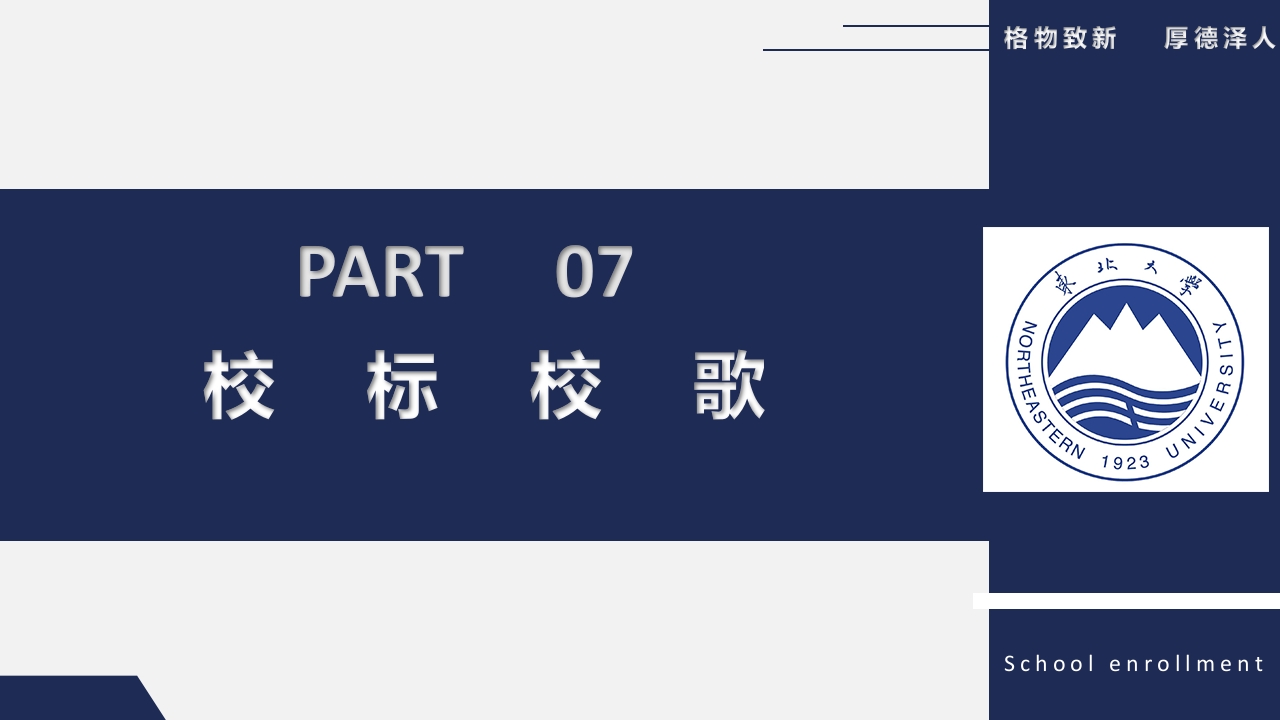 东北大学介绍PPT课件21