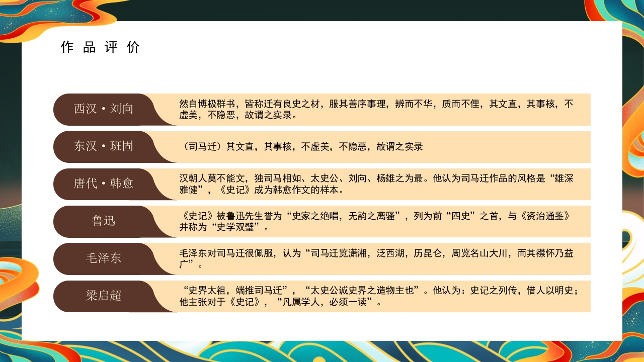 《史记》名著导读·读书分享PPT课件19