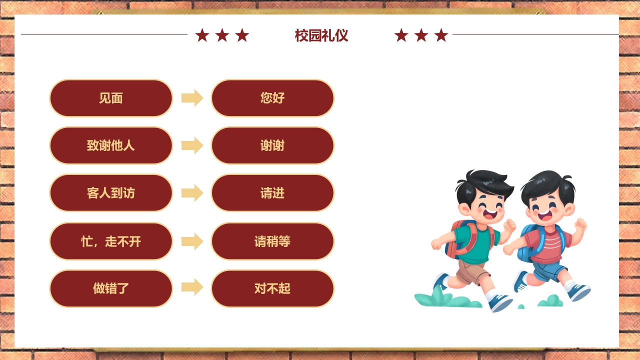 中小学生文明礼仪伴我行PPT课件14