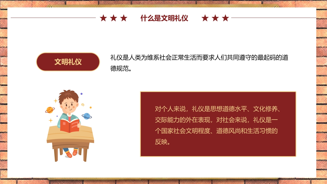 中小学生文明礼仪伴我行PPT课件5