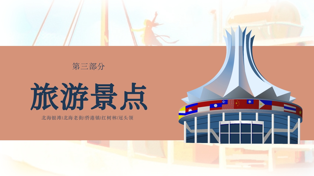 广西北海旅游宣传城市介绍PPT课件9