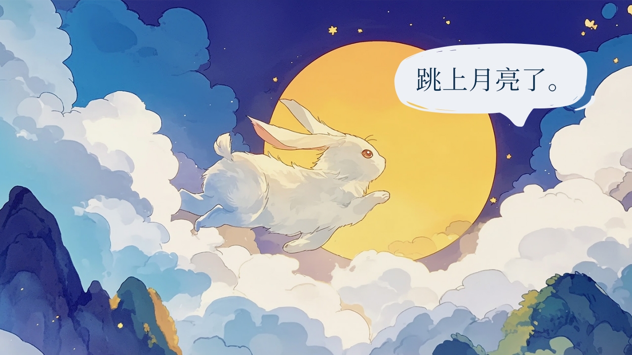 《跳上月亮捣仙药》中秋节民间故事PPT课件3