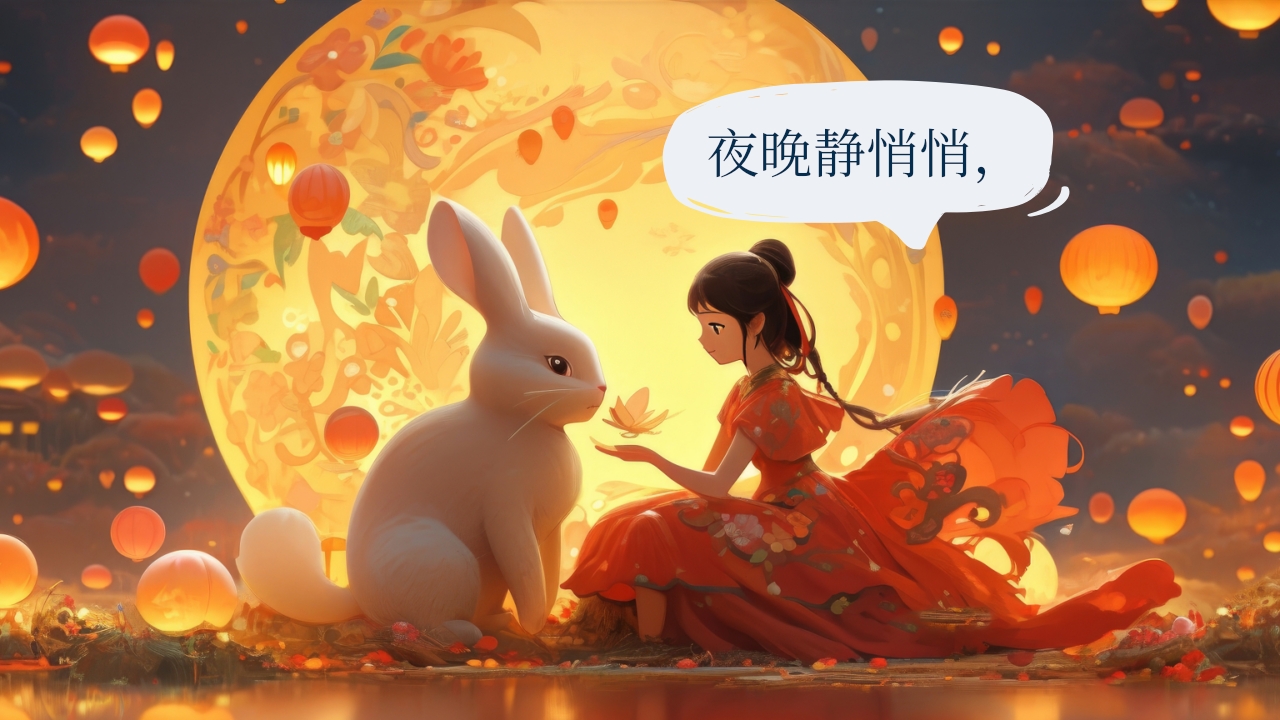 《跳上月亮捣仙药》中秋节民间故事PPT课件6