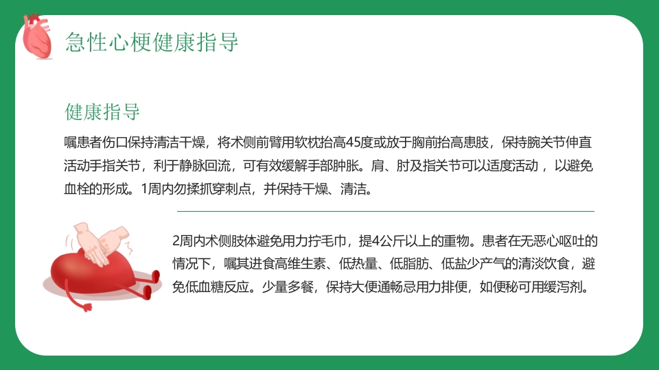 急性心梗术后护理PPT课件8