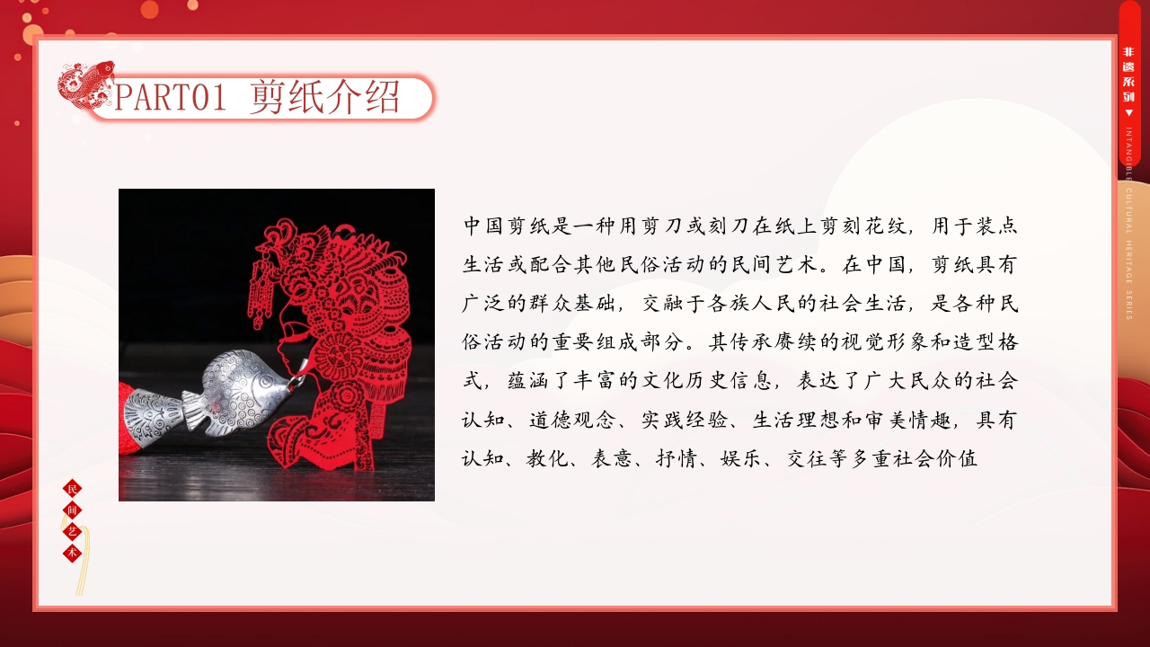非遗文化中国剪纸介绍PPT课件4