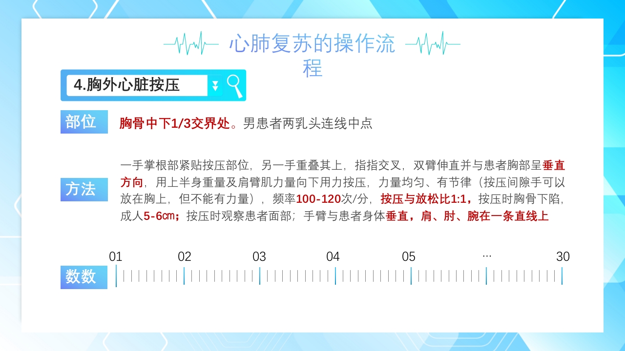 心肺复苏操作流程培训PPT课件13