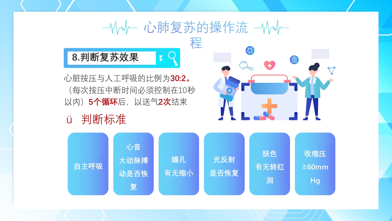 心肺复苏操作流程培训PPT课件16