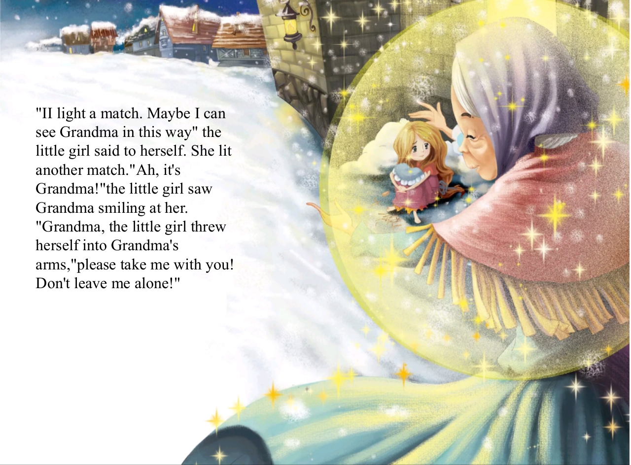 《卖火柴的小女孩·The Little Match Girl》英语绘本PPT课件12