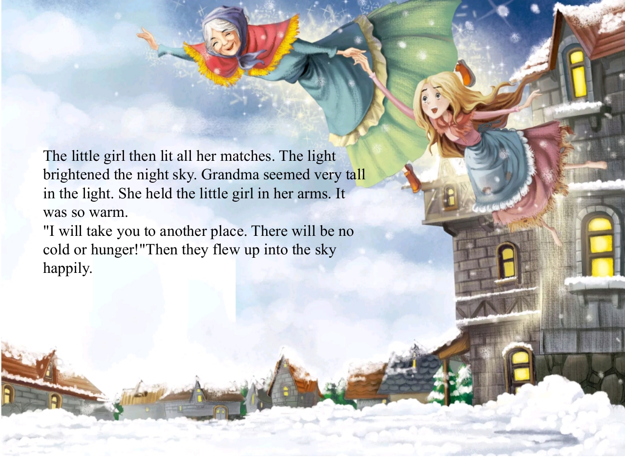 《卖火柴的小女孩·The Little Match Girl》英语绘本PPT课件13