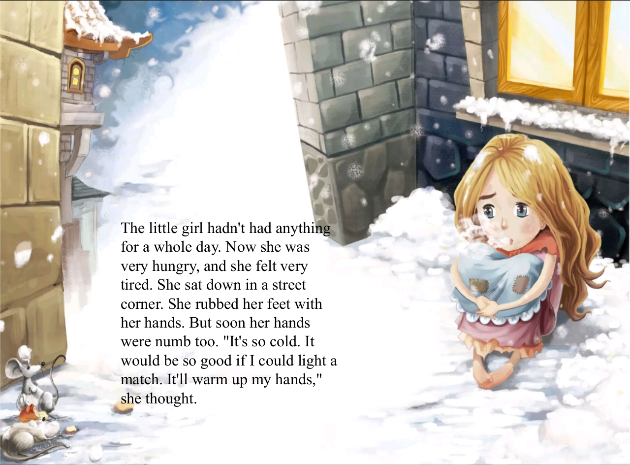 《卖火柴的小女孩·The Little Match Girl》英语绘本PPT课件7