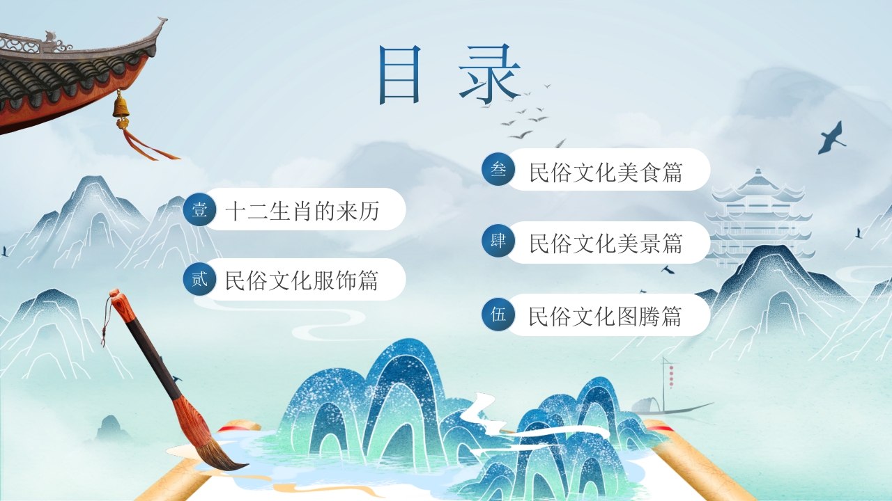 中国传统的民俗文化宣传教育PPT课件2