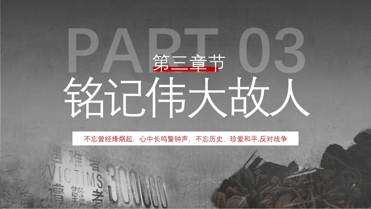 中小学生国家公祭日主题教育活动PPT课件11