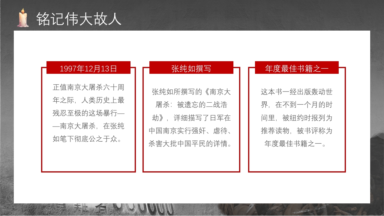 中小学生国家公祭日主题教育活动PPT课件15