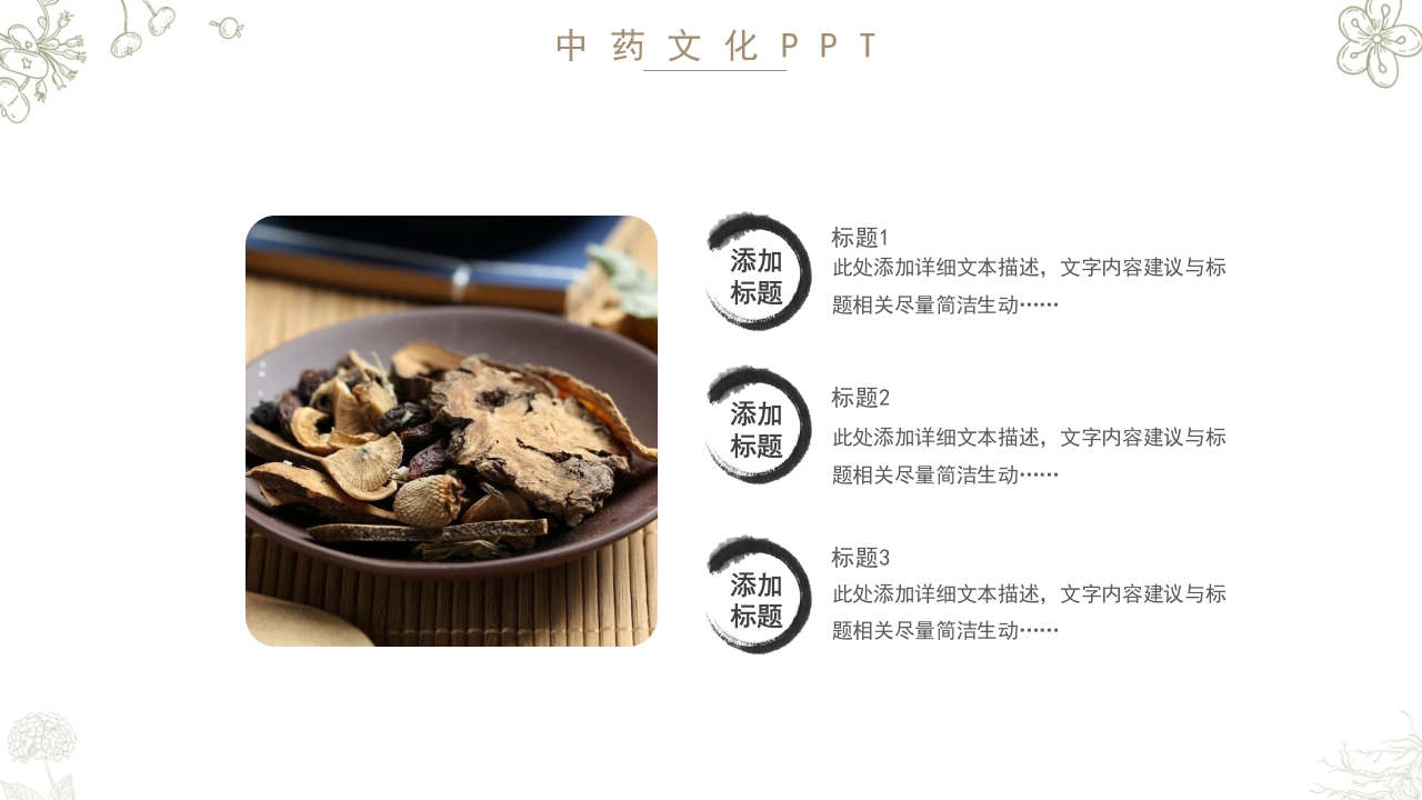 中药文化知识PPT模板13