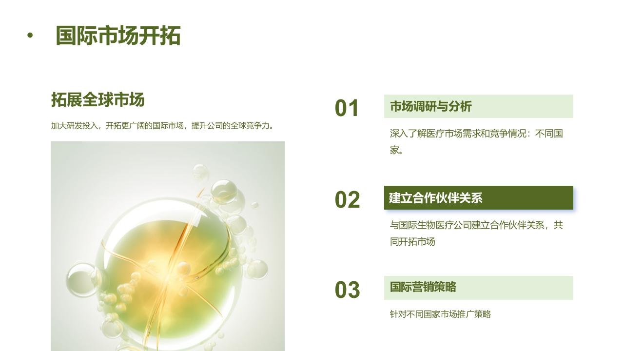 生物医疗行业年终总结PPT模板15