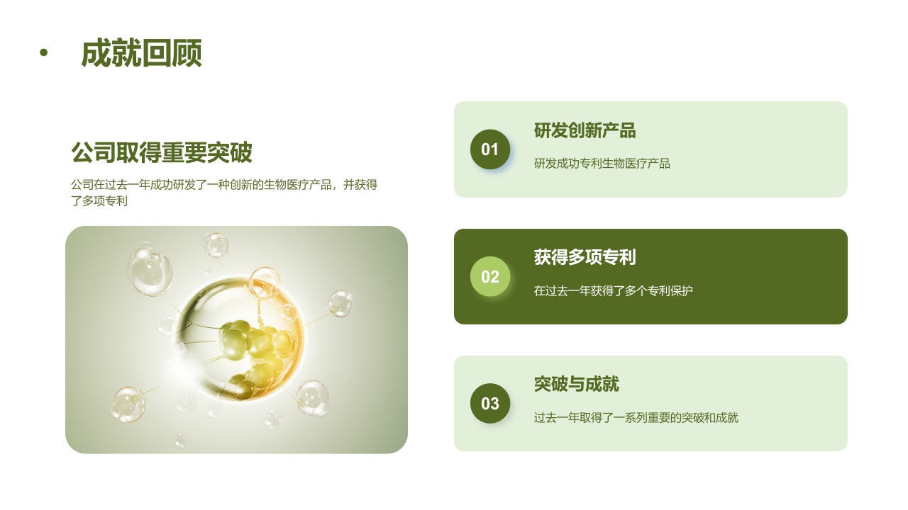 生物医疗行业年终总结PPT模板17