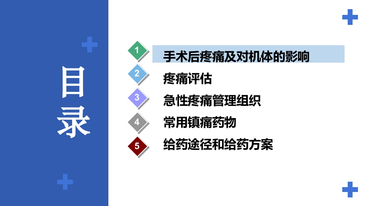 加速康复外科围术期管理之术后镇痛PPT课件2