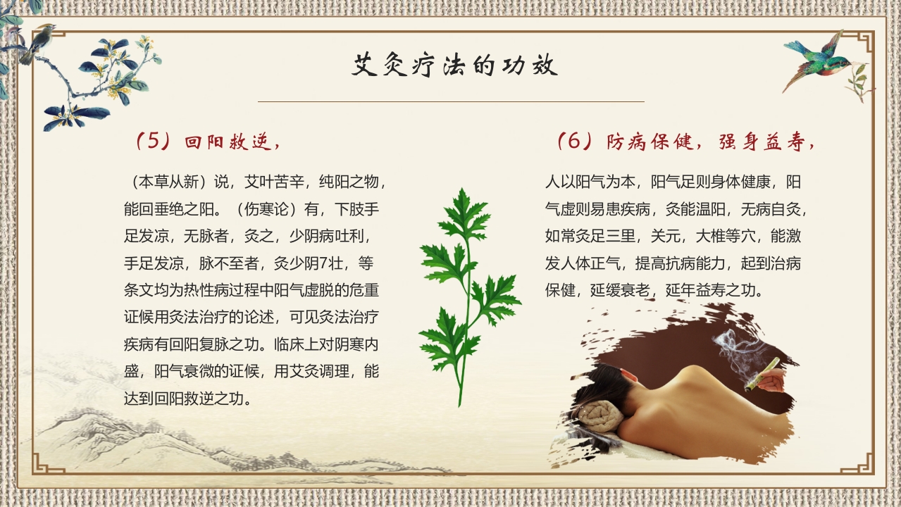 中医艾灸养生PPT课件8
