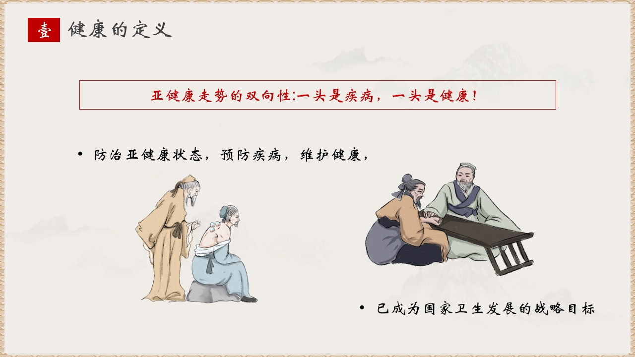 水墨中国风中医养生PPT课件6