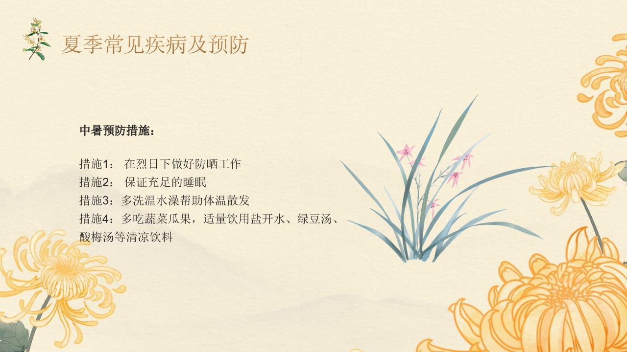 老年人夏季保健及养生ppt课件21