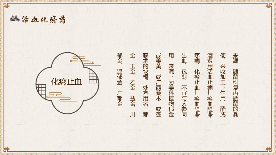 活血化瘀药中医养生PPT课件15