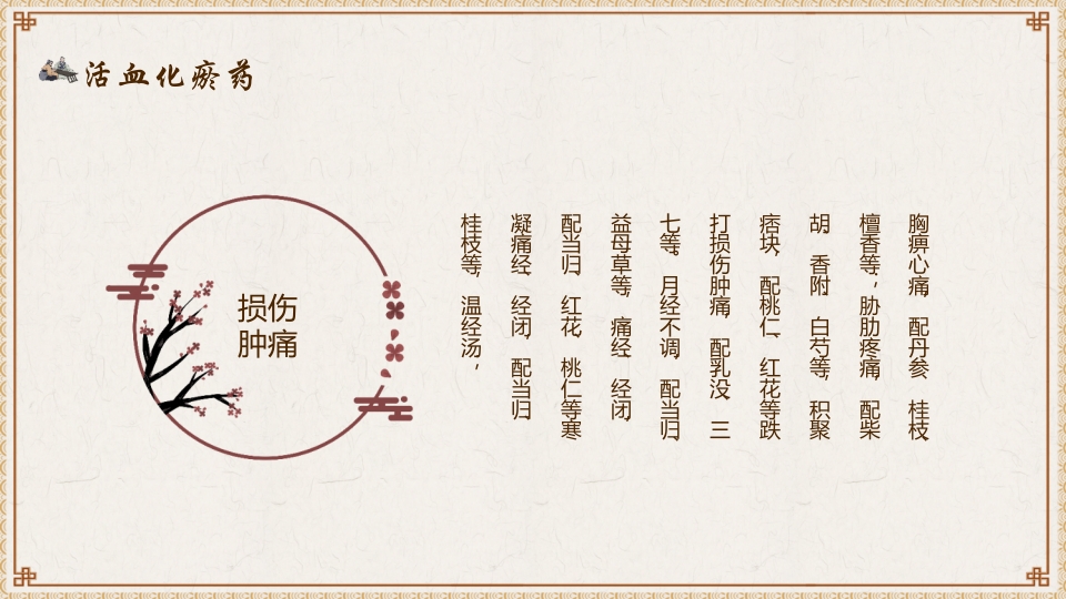 活血化瘀药中医养生PPT课件6