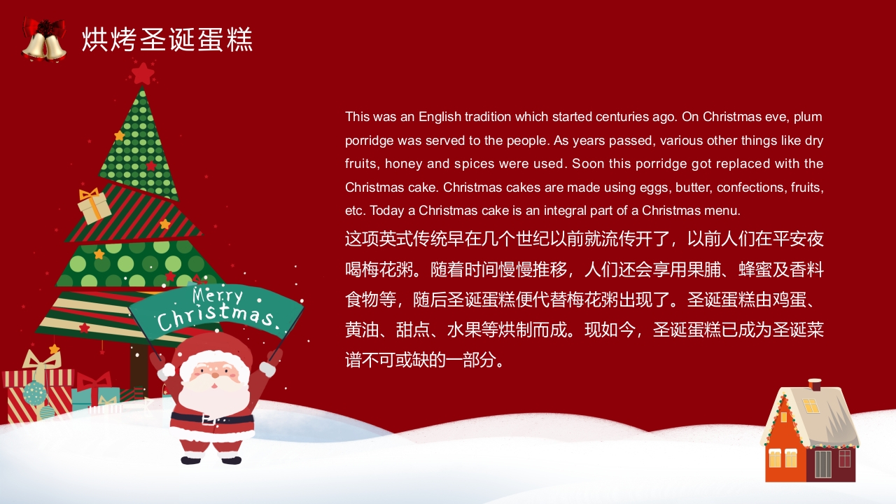 圣诞节英文介绍主题PPT课件14