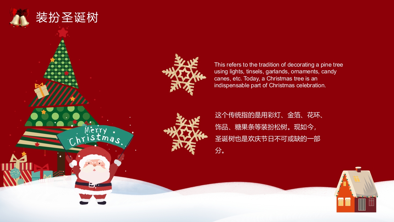 圣诞节英文介绍主题PPT课件15