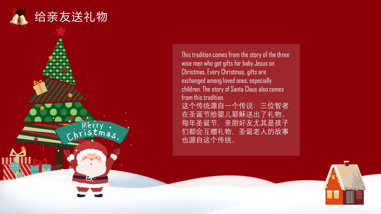 圣诞节英文介绍主题PPT课件17