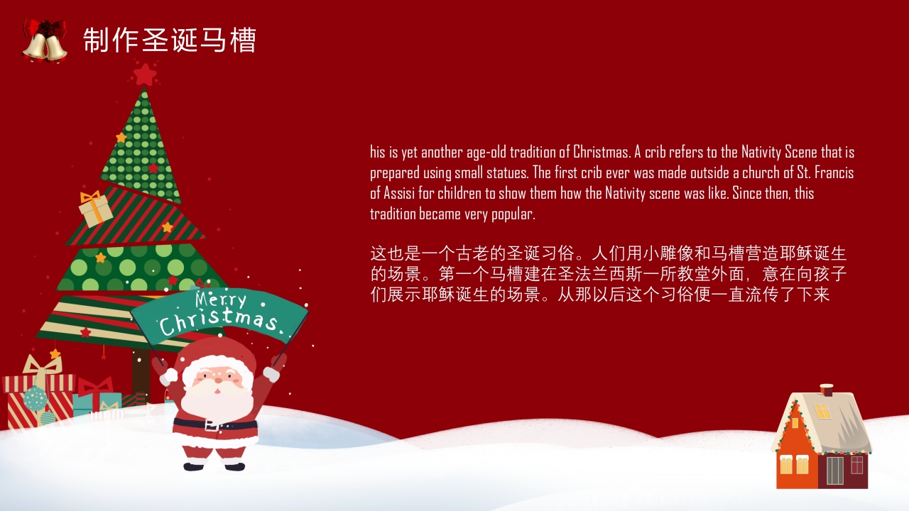 圣诞节英文介绍主题PPT课件20