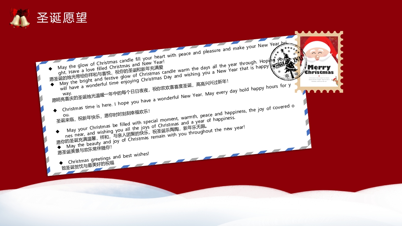 圣诞节英文介绍主题PPT课件23