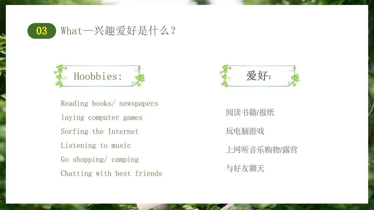 新学期小学生英语自我介绍PPT课件14