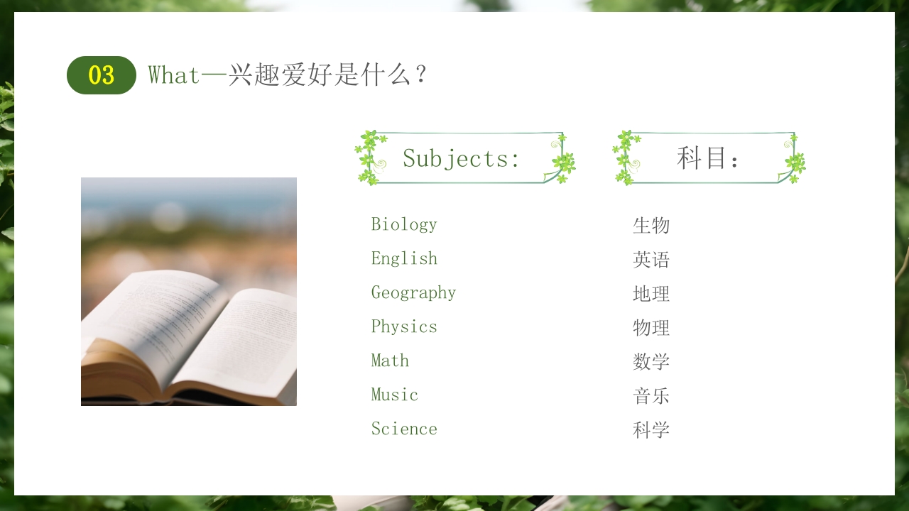 新学期小学生英语自我介绍PPT课件16