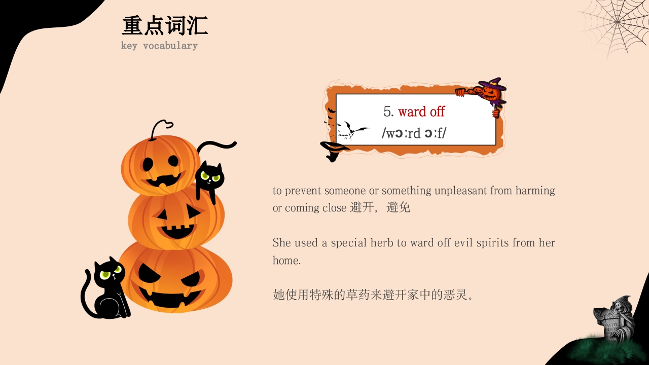 万圣节英语PPT课件23