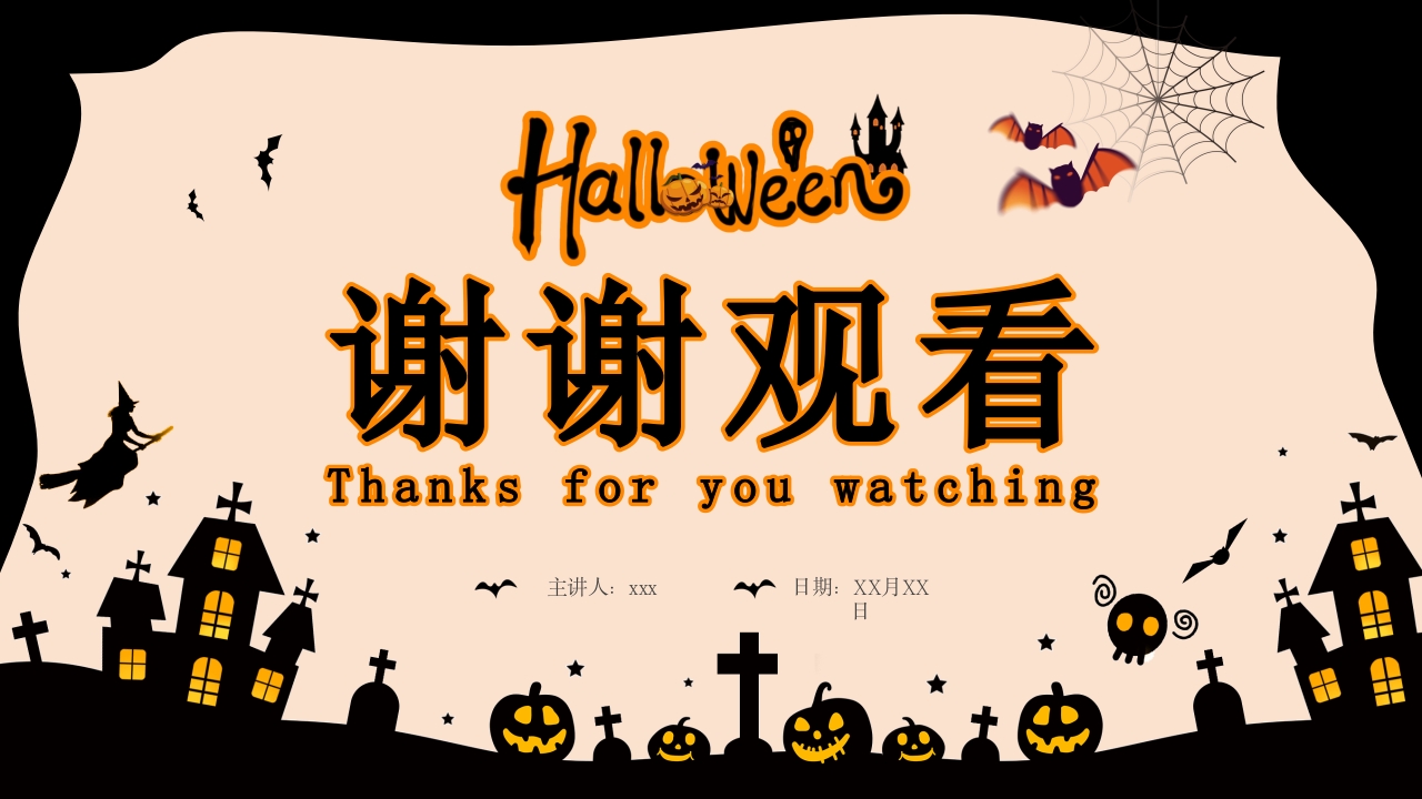 万圣节英语PPT课件24