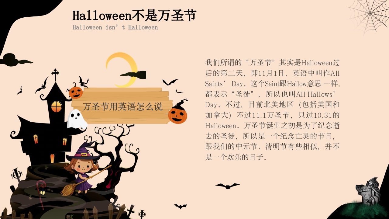 万圣节英语PPT课件5