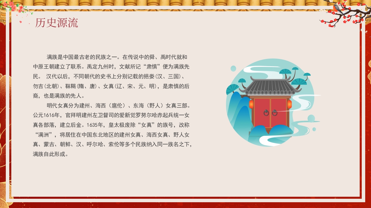 满族文化介绍PPT课件4